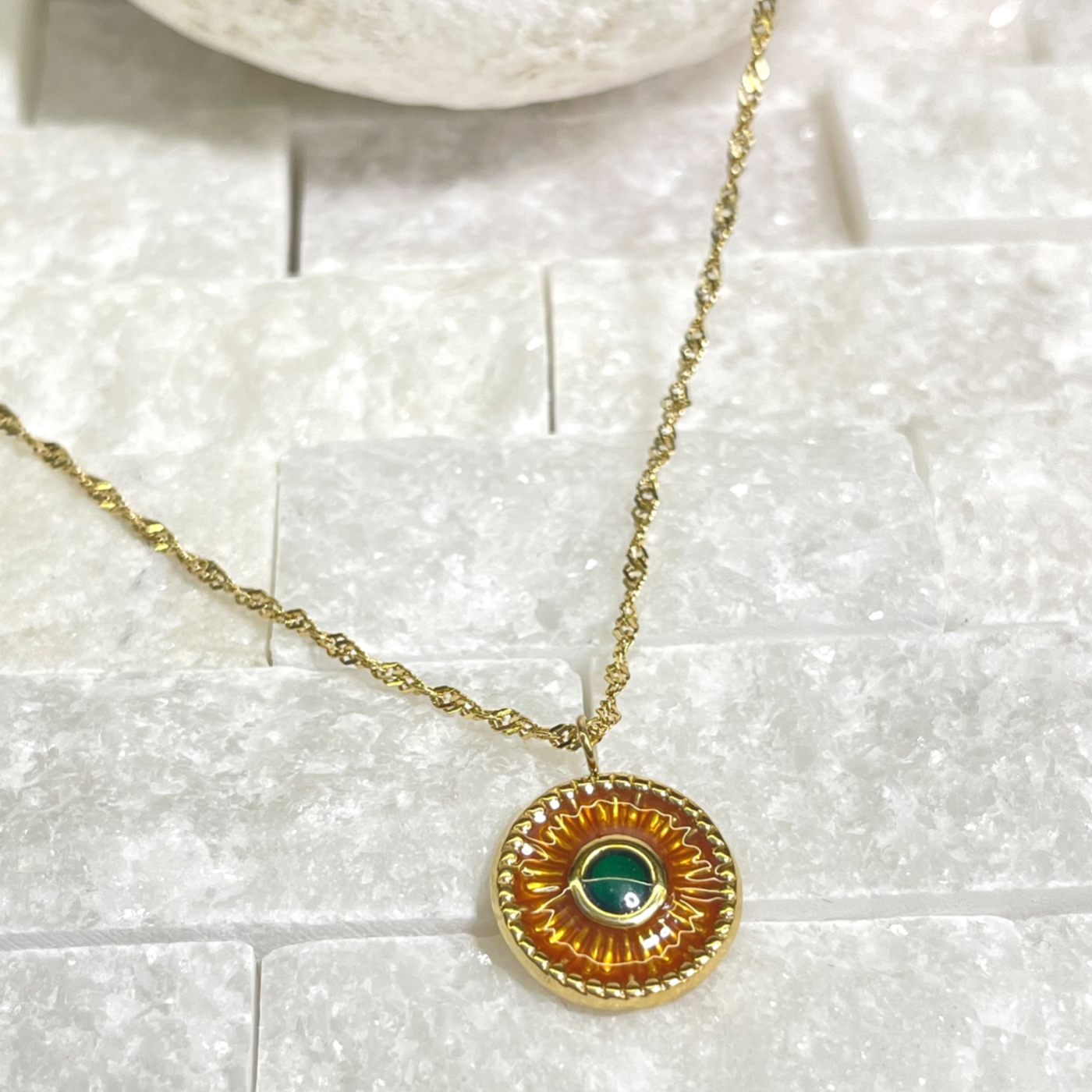 ETHNIC GOLD NECKLACE 6