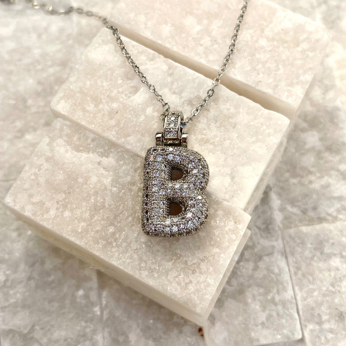 BUBBLE LETTER NECKLACE